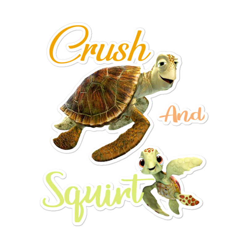 Crush And Squirt Finding Nemo Sticker | Artistshot