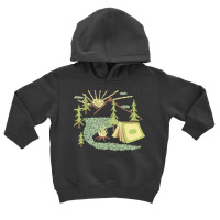 Camping T  Shirt Camping Inside A Book I Love To Read Illustration Mad Toddler Hoodie | Artistshot