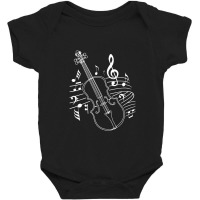 Violin Musical Note   Violin Player Violinist Musi Baby Bodysuit | Artistshot