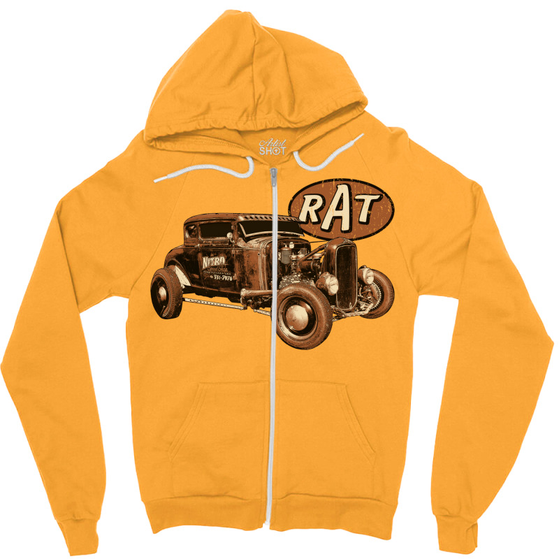 Rat   Nitro Zipper Hoodie | Artistshot