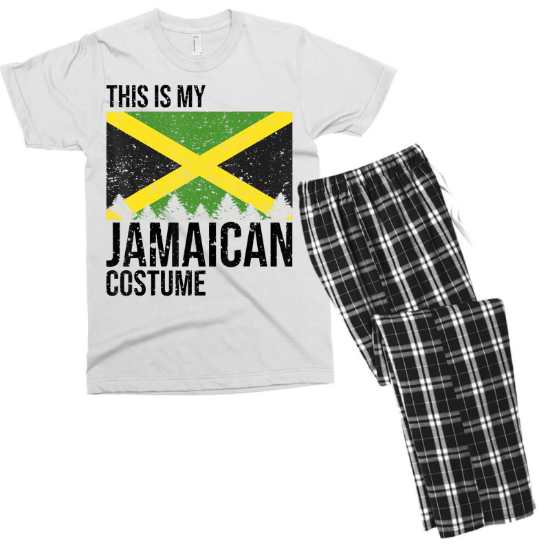 This Is My Jamaican Flag Costume Designs For Hallo Men's T-shirt Pajama Set | Artistshot