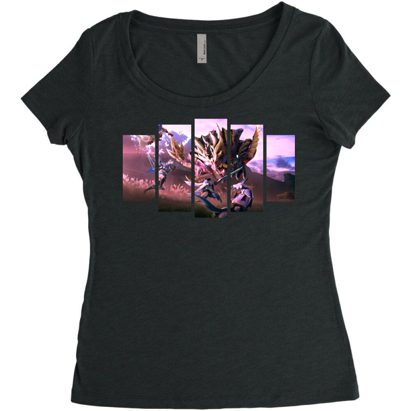 Monster Hunter Rise 1 Women's Triblend Scoop T-shirt by jamoaiwabsa | Artistshot