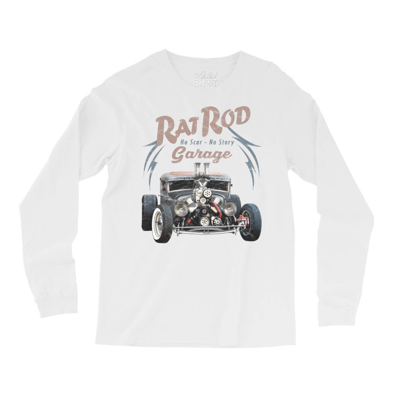 Rat Rod Garage Long Sleeve Shirts | Artistshot