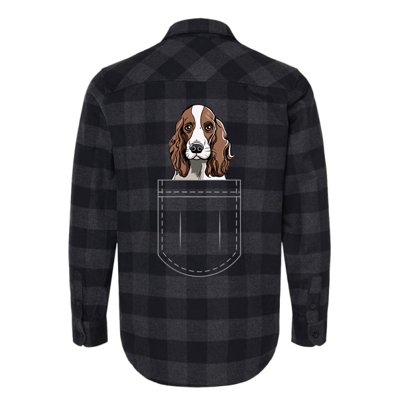 English Springer Spaniel In The Pocket Shirt Men W Flannel Shirt | Artistshot