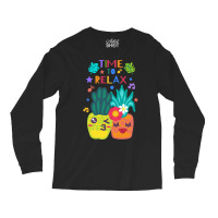 Born In Summer Pineapples Long Sleeve Shirts | Artistshot