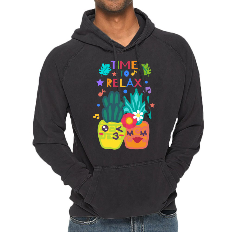 Born In Summer Pineapples Vintage Hoodie | Artistshot