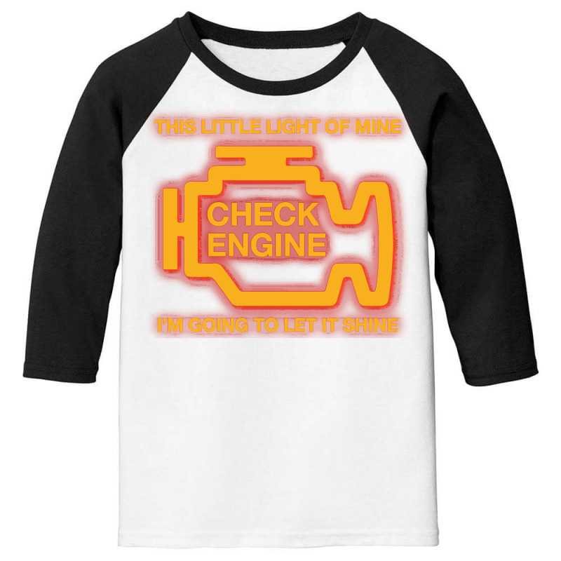 This Little Light Of Mine Check Engine Light Mecha Youth 3/4 Sleeve by ewubea | Artistshot