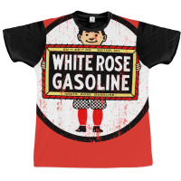 White Rose Gasoline Graphic T-shirt | Artistshot