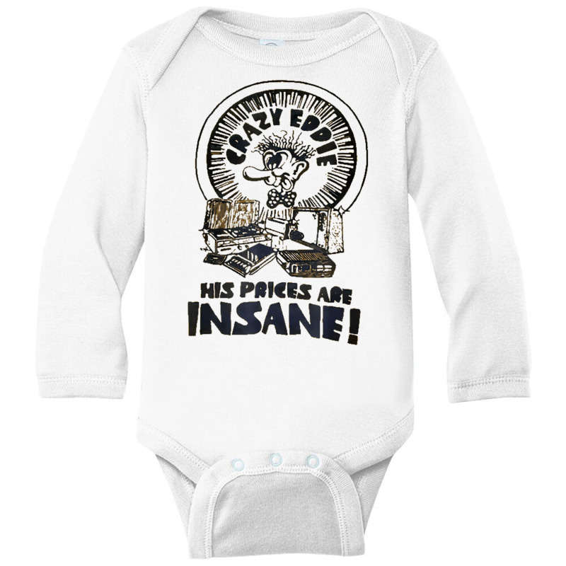 Crazy Eddie Electronics Department Store Retro Vin Long Sleeve Baby Bodysuit by terrilyn | Artistshot