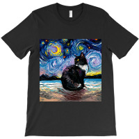 Trending Black Tuxedo Cat Night 2 T-shirt | Artistshot