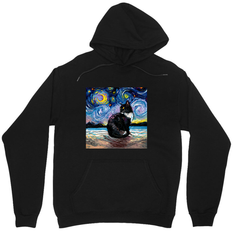 Trending Black Tuxedo Cat Night 2 Unisex Hoodie | Artistshot