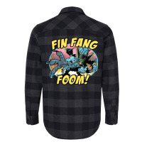 Fin Fang Foom (for Light Shirts) Flannel Shirt | Artistshot