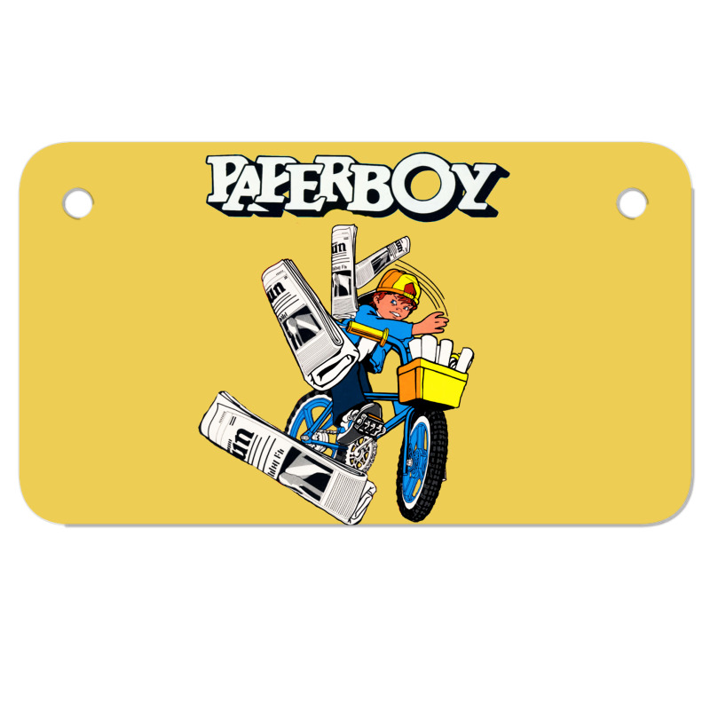 Paperboy Arcade Motorcycle License Plate | Artistshot