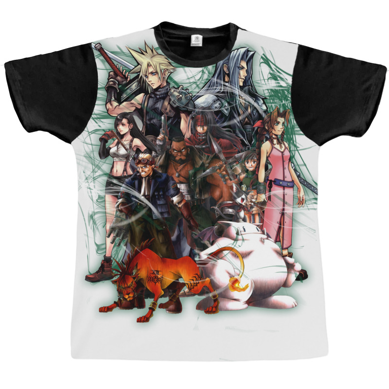 Final Fantasy Vii   Collage Graphic T-shirt by elmirnaswaa | Artistshot