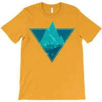 Blue Aesthetic Mountain T-shirt | Artistshot