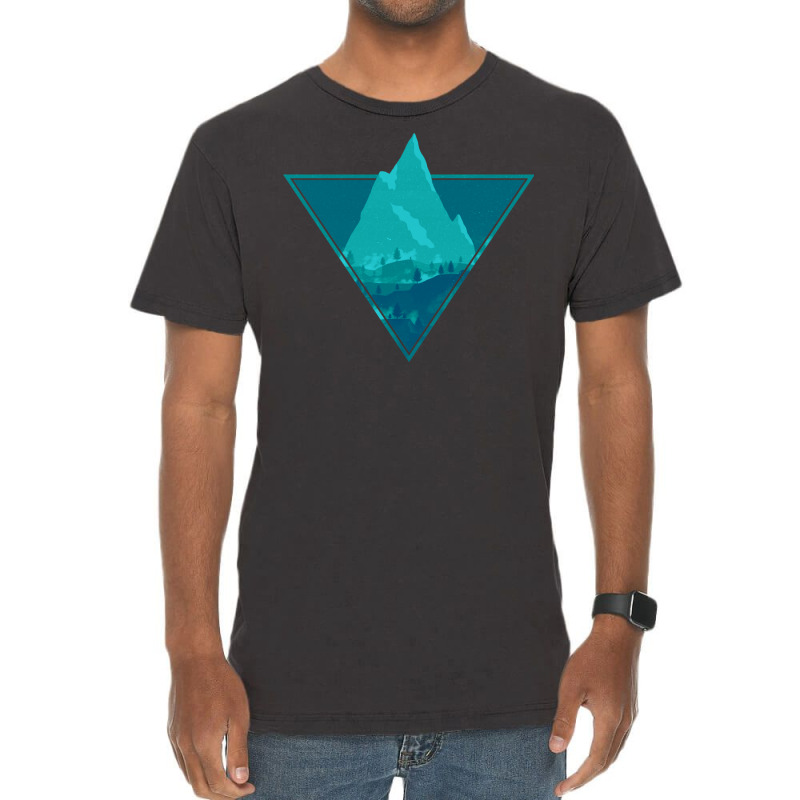 Blue Aesthetic Mountain Vintage T-shirt | Artistshot