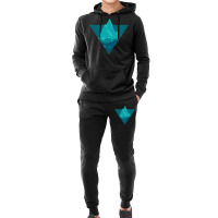 Blue Aesthetic Mountain Hoodie & Jogger Set | Artistshot