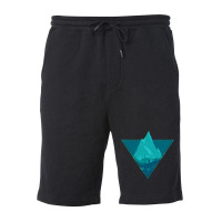 Blue Aesthetic Mountain Fleece Short | Artistshot