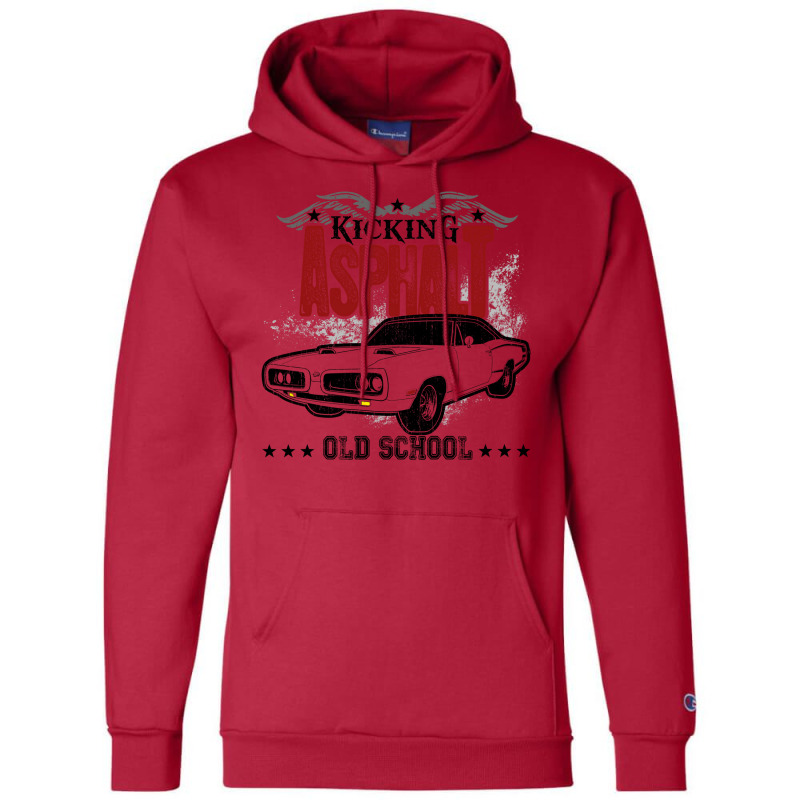 Kicking Asphalt   Super Bee   Light Apparel Champion Hoodie | Artistshot