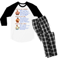 Final Fight Profiles Men's 3/4 Sleeve Pajama Set | Artistshot