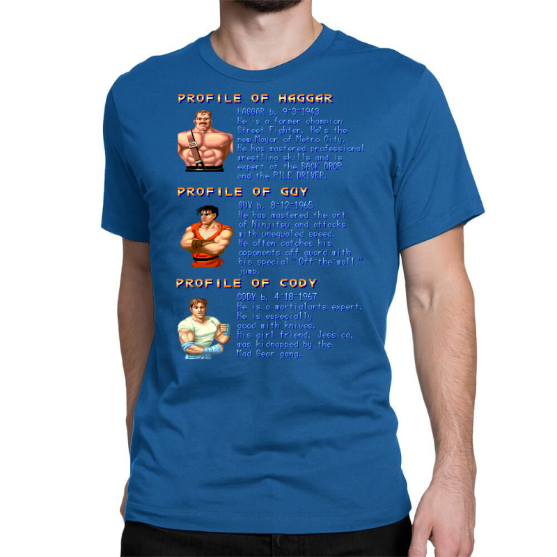 Final Fight Profiles Classic T-shirt by elmirnaswaa | Artistshot