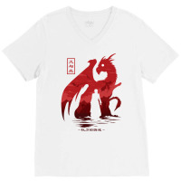 Fire And Blood V-neck Tee | Artistshot