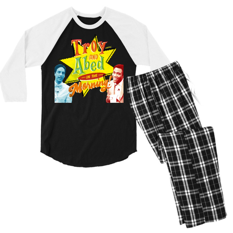 Troy And Abed In The Morning! Men's 3/4 Sleeve Pajama Set | Artistshot