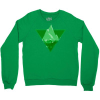 Green Aesthetic Mountain Crewneck Sweatshirt | Artistshot