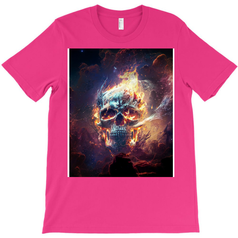 Fire Skull T-Shirt by elmirnaswaa | Artistshot