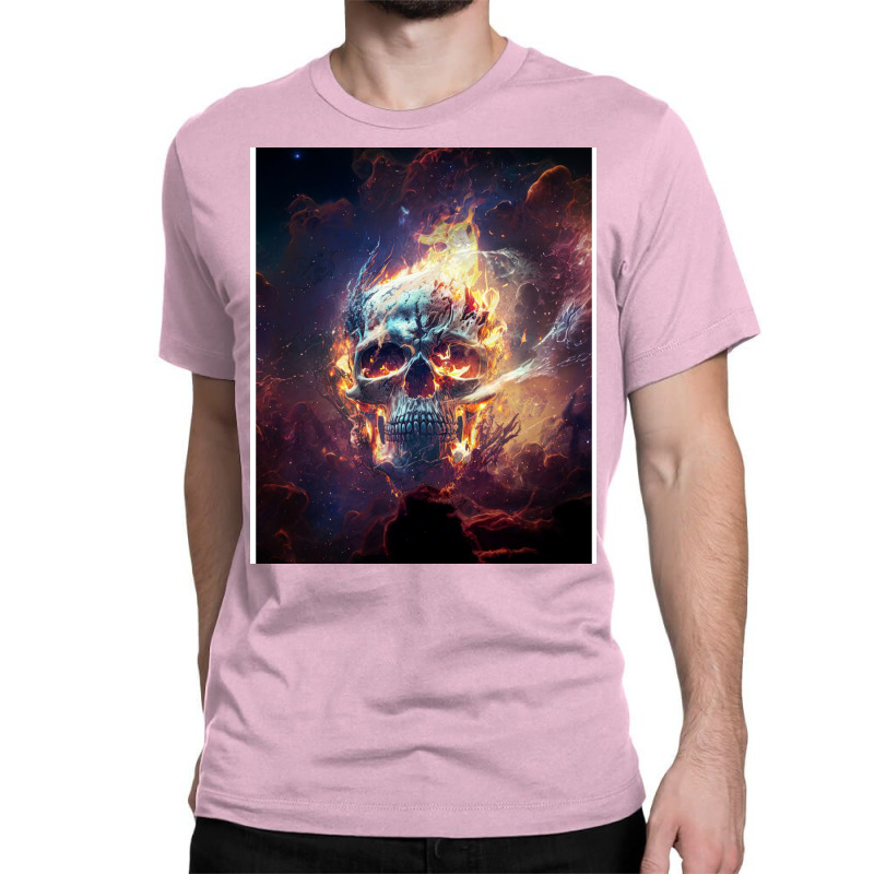 Fire Skull Classic T-shirt by elmirnaswaa | Artistshot