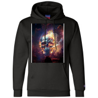 Fire Skull Champion Hoodie | Artistshot