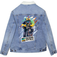 Riders Republic Cool Design Unisex Sherpa-lined Denim Jacket | Artistshot