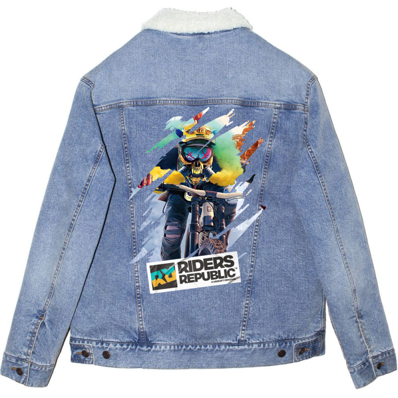 Riders Republic Cool Design Unisex Sherpa-lined Denim Jacket | Artistshot