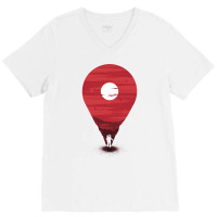 Found & Located V-neck Tee | Artistshot