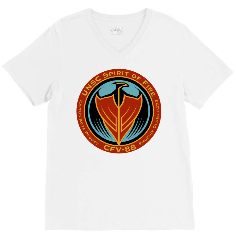 Unsc Spirit Of Fire V-neck Tee | Artistshot