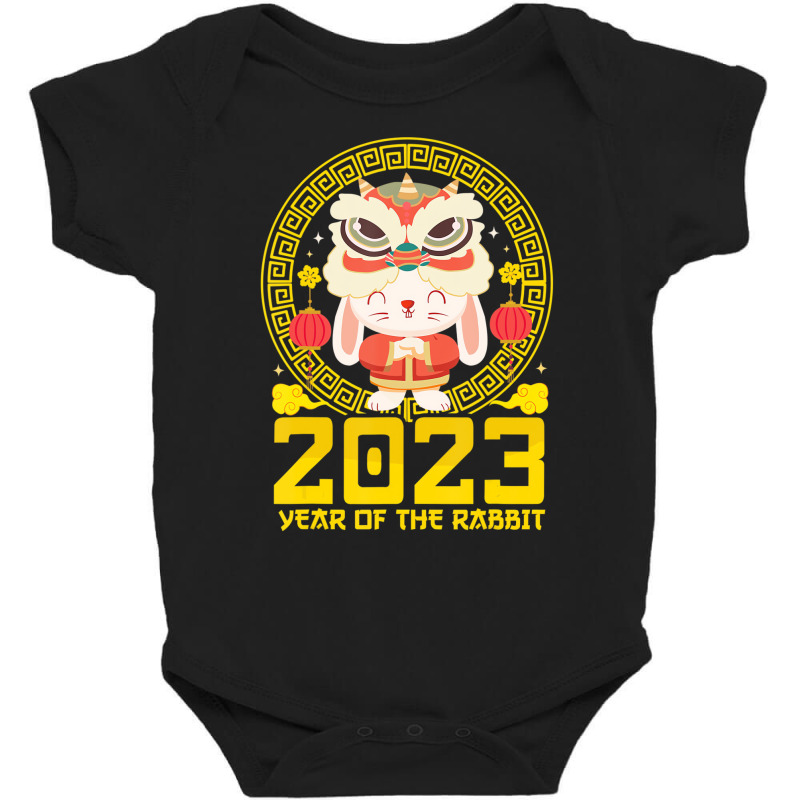 Cute Bunny 2023 Chinese New Year 2023 Rabbit Lion Baby Bodysuit | Artistshot