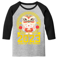 Cute Bunny 2023 Chinese New Year 2023 Rabbit Lion Youth 3/4 Sleeve | Artistshot