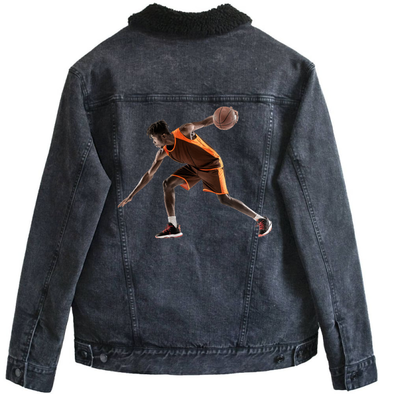 Shooting Hoops Unisex Sherpa-lined Denim Jacket | Artistshot