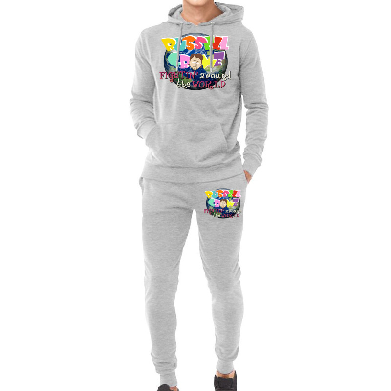 Russel Crowe Fightin' Around The World (south Park Hoodie & Jogger Set | Artistshot