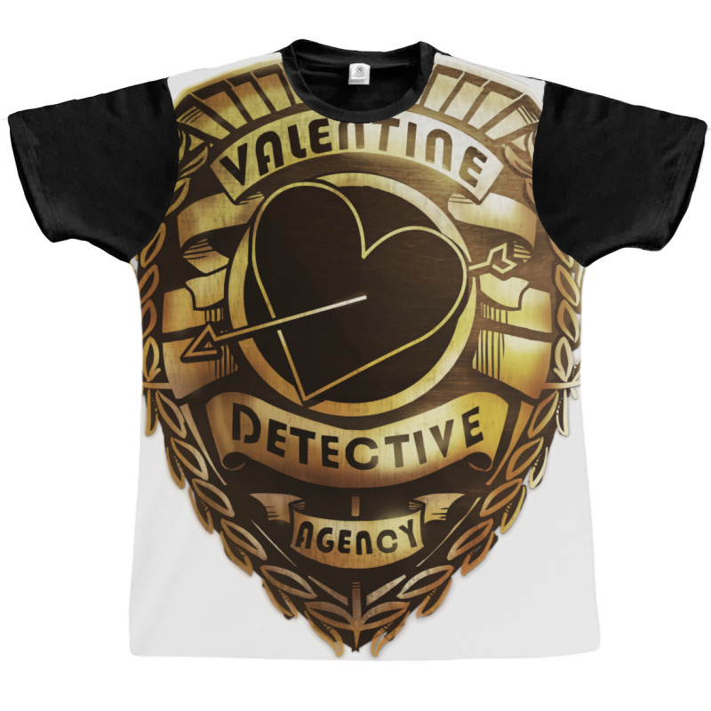 Valentine Detective Agency Gold Graphic T-shirt by imnidadianis2 | Artistshot