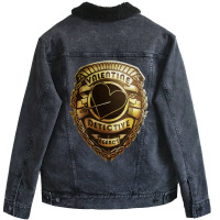 Valentine Detective Agency Gold Unisex Sherpa-lined Denim Jacket | Artistshot