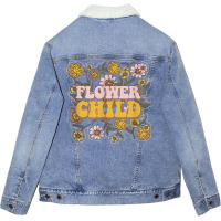 Stay Wild Flower Child Hippie Daisy Wiccan Science Unisex Sherpa-lined Denim Jacket | Artistshot