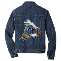 Train Conductor Model Railroad Fanatic Engineer Lo Men Denim Jacket | Artistshot