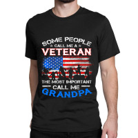 Proud Army Veteran Grandpa Fathers Day Shirt Gifts Classic T-shirt | Artistshot