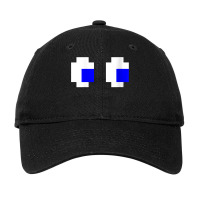 Womens Retro Arcade Video Game Ghost Eyes Cosplay  Adjustable Cap | Artistshot