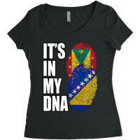 Hot Trend Grenadian And Bosnian Mix Heritage Dna F Women's Triblend Scoop T-shirt | Artistshot