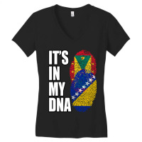 Hot Trend Grenadian And Bosnian Mix Heritage Dna F Women's V-neck T-shirt | Artistshot