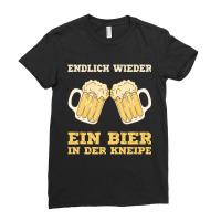 Finally A Beer In The Pub, Pub Opening Outfit T Sh Ladies Fitted T-shirt | Artistshot