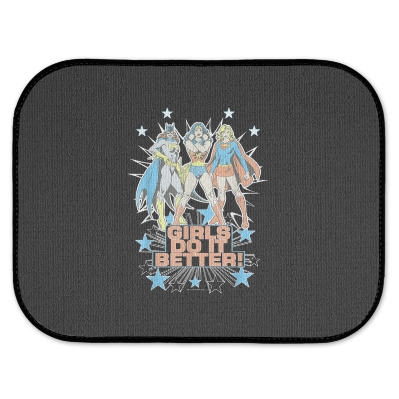 Wonder Woman Supergirl Batgirl Girls Do It Better Rear Car Mat | Artistshot