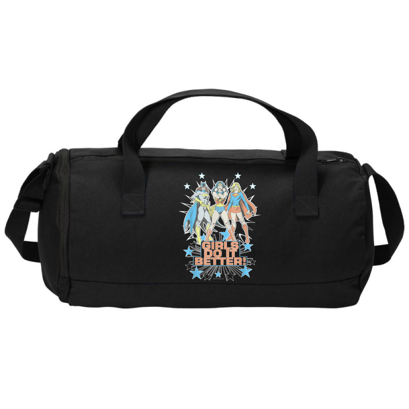 Wonder Woman Supergirl Batgirl Girls Do It Better Duffel Bag | Artistshot